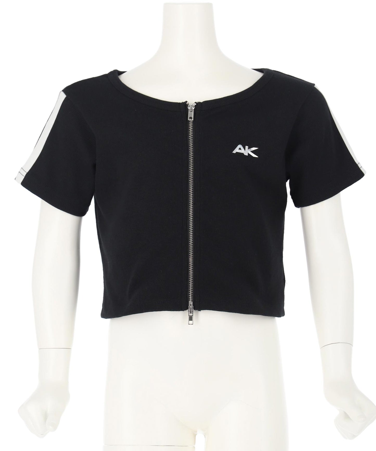 ライン入り ダブルジップ カーデ × キャミソール SET【ジュニアお揃い】 428-3998