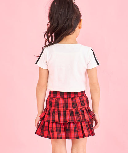 ライン入り ダブルジップ カーデ × キャミソール SET【ジュニアお揃い】 428-3998