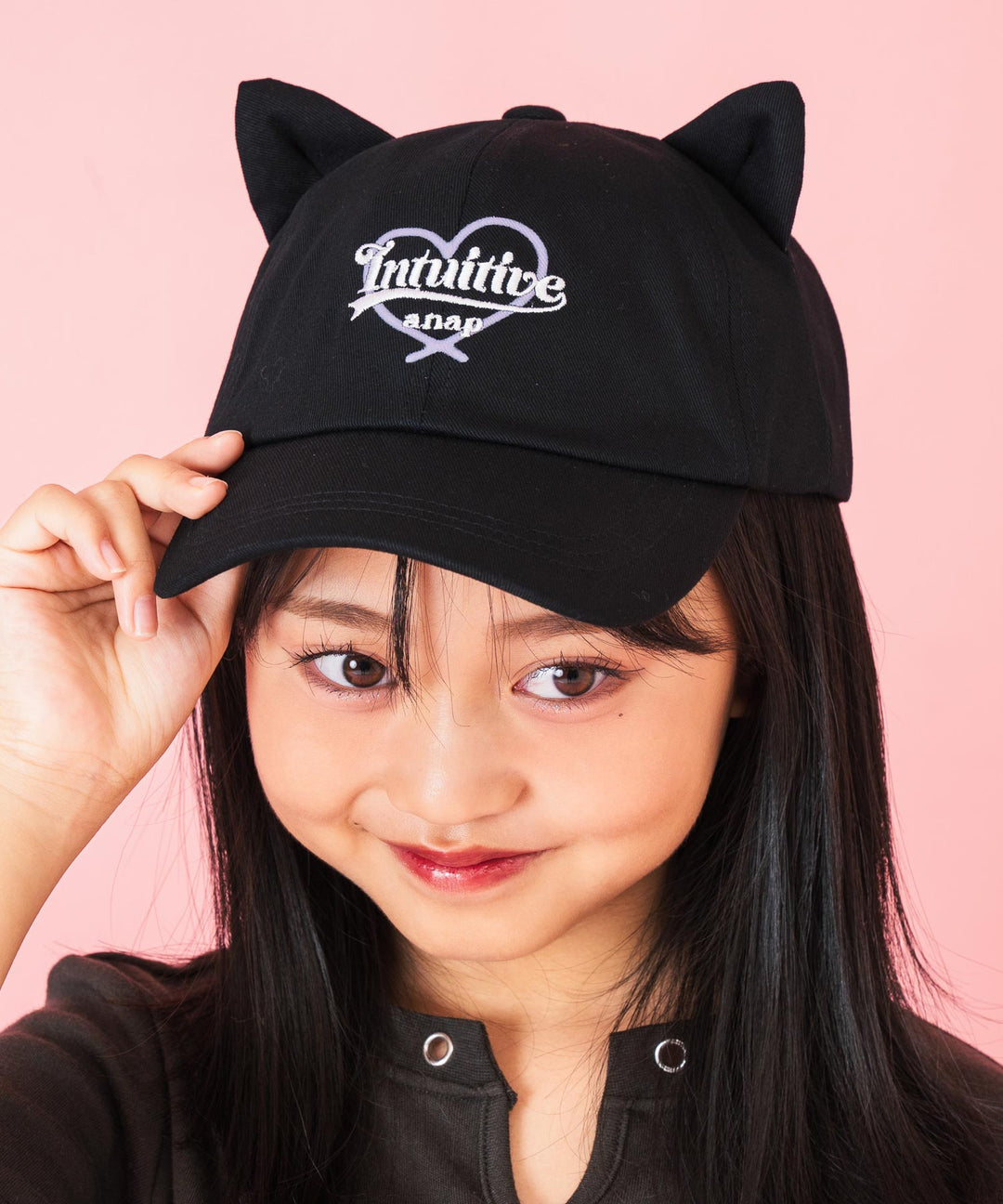 ハートロゴ ネコミミ キャップ 429-3415