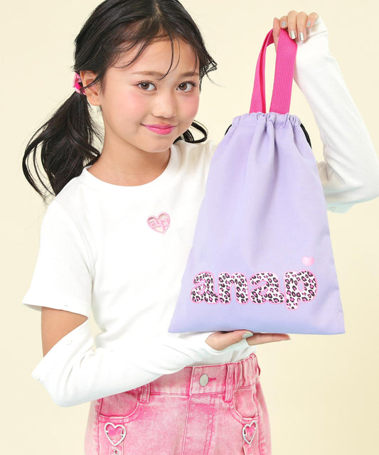 ヒョウ柄 ロゴ シューズケース 429-3618