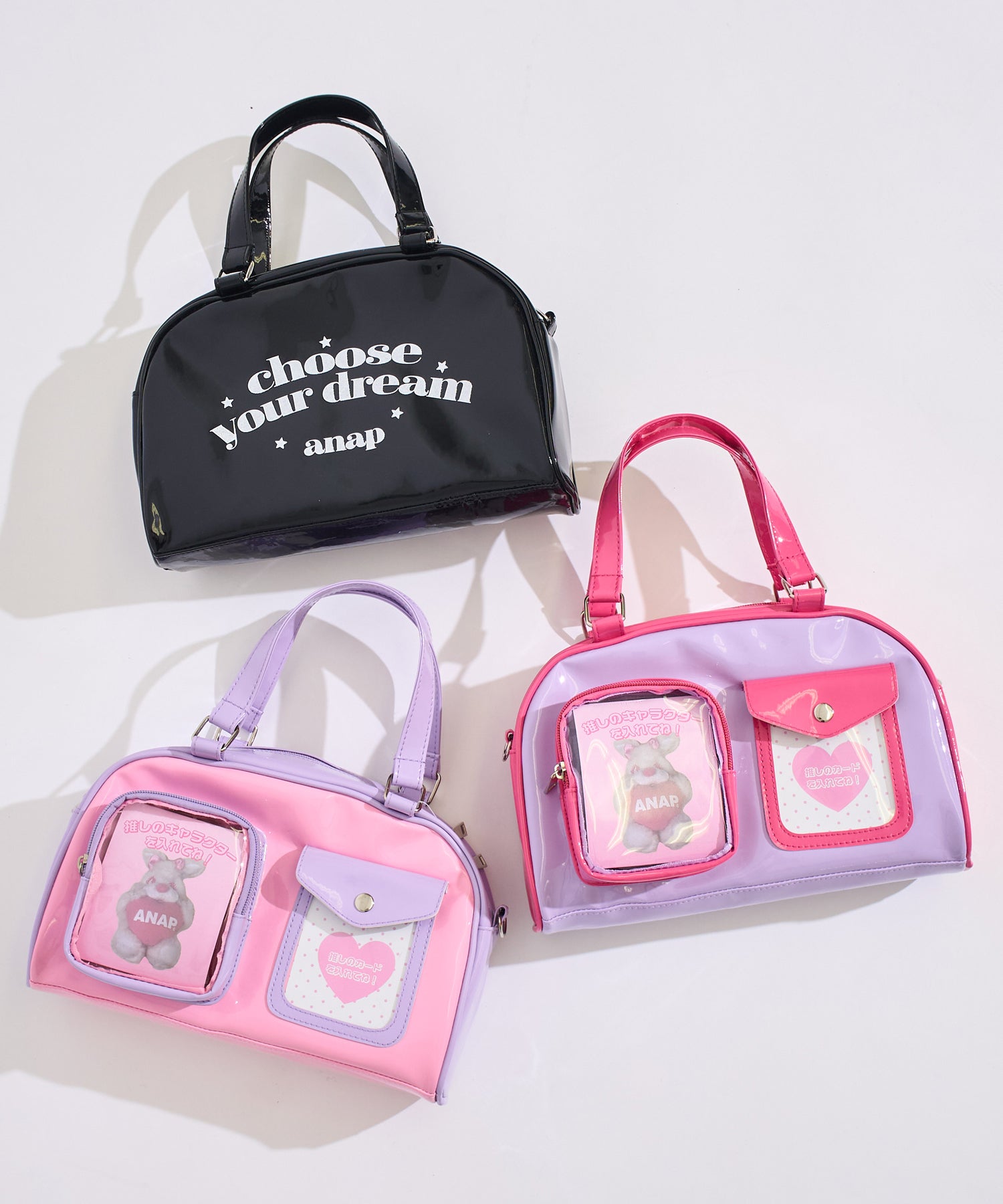 推しかわいい ミニボストンバッグ 429-3624 – ANAP オンラインショップ