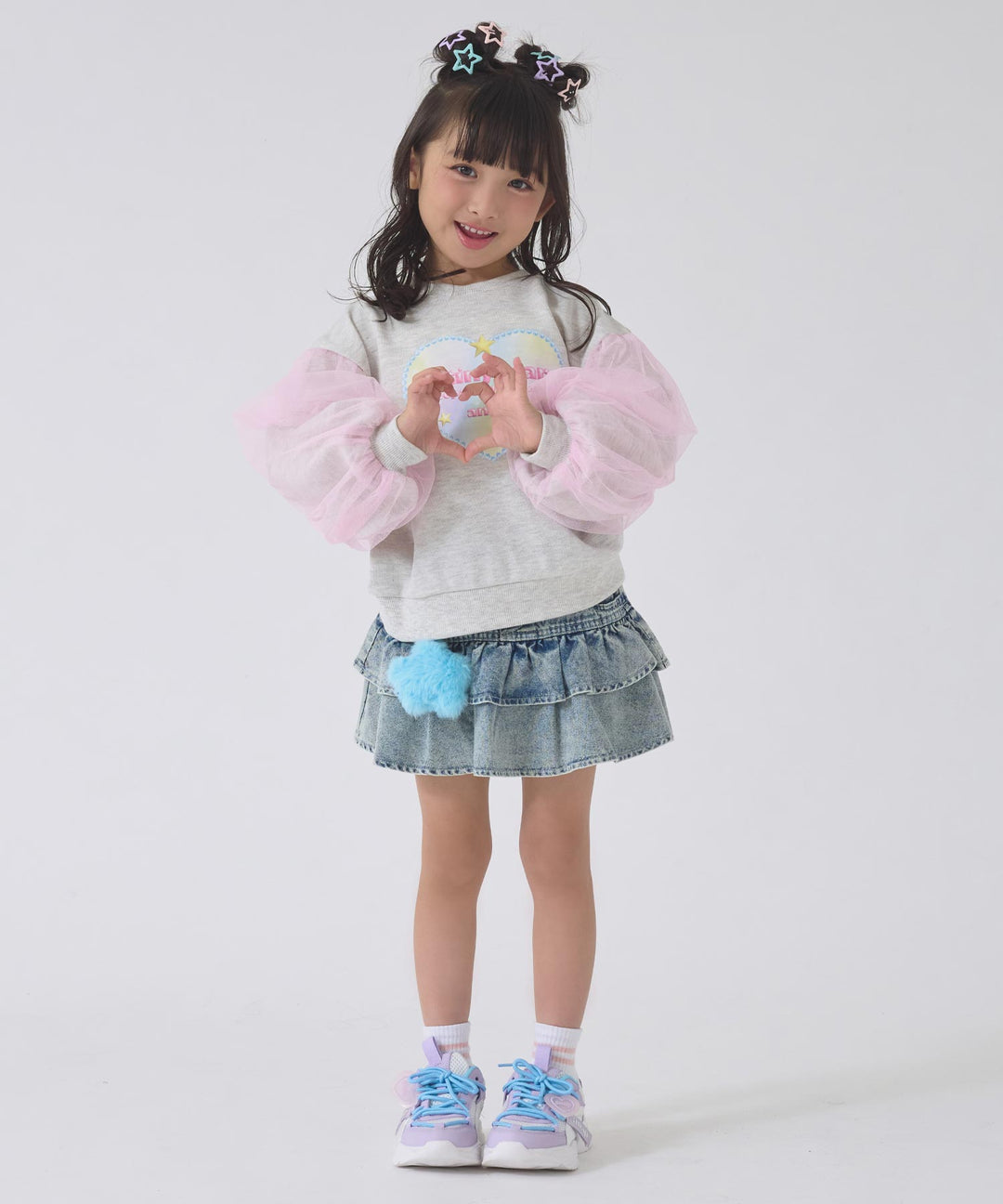 ラベンダー(19サイズ着用/身長：約114cm)