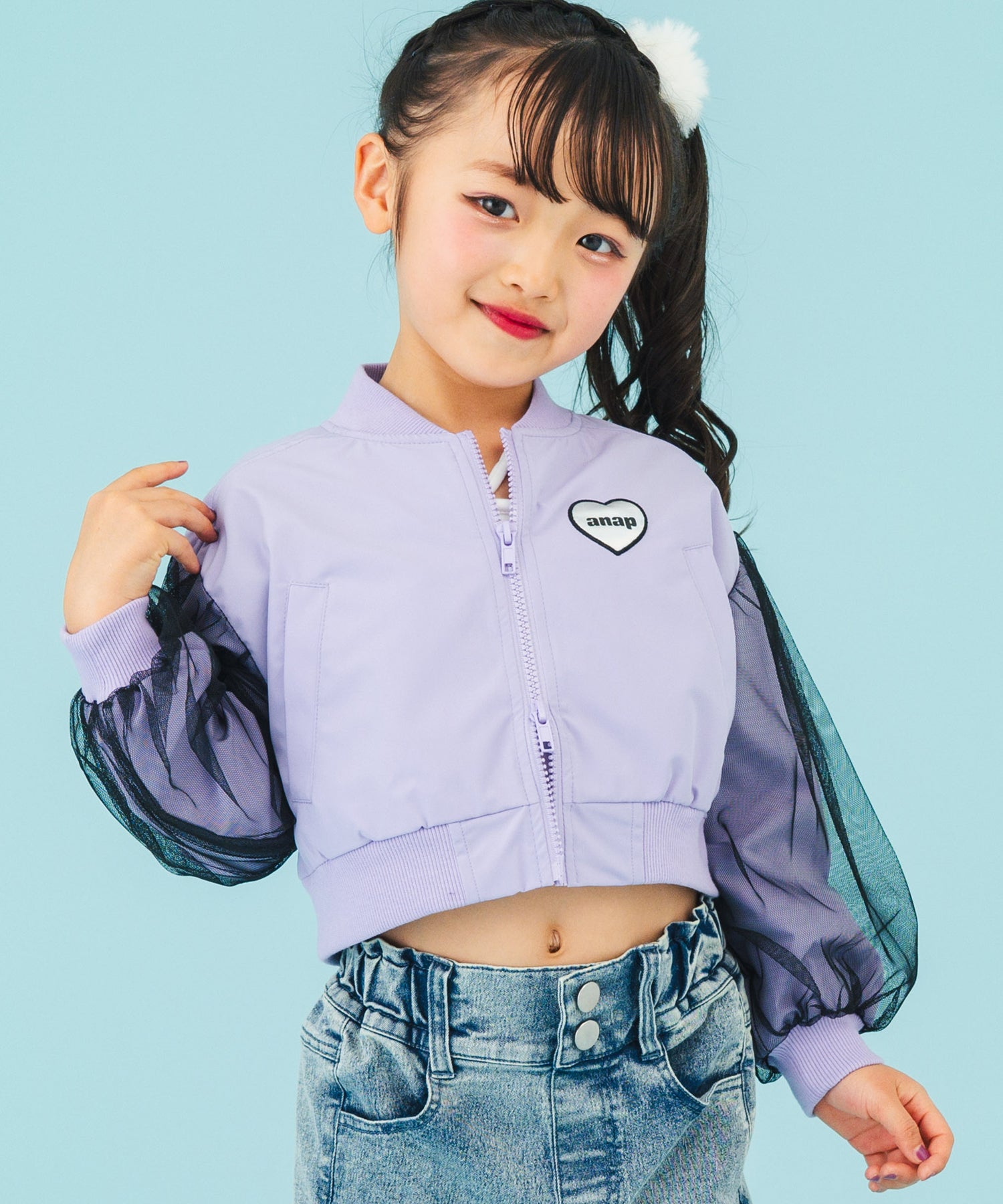 ラベンダー(110サイズ着用/身長：約113cm)