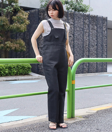 【低身長向けサイズ】デニム スリム サロペット 83838