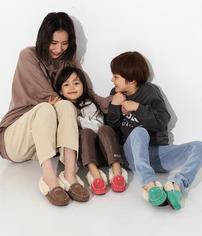 【KIDS】パームツリー 刺繍 モカシン シューズ 859-5195