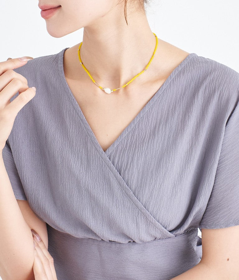 カラービーズ ネックレス 529-6391