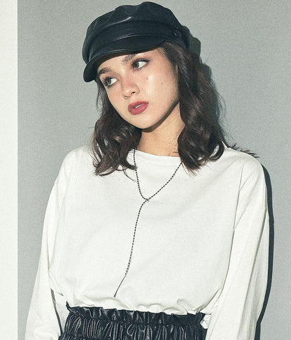 フェイクレザーキャスケット 159-5266