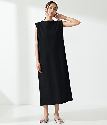 天竺タックショルダーデザインワンピース 367-8768