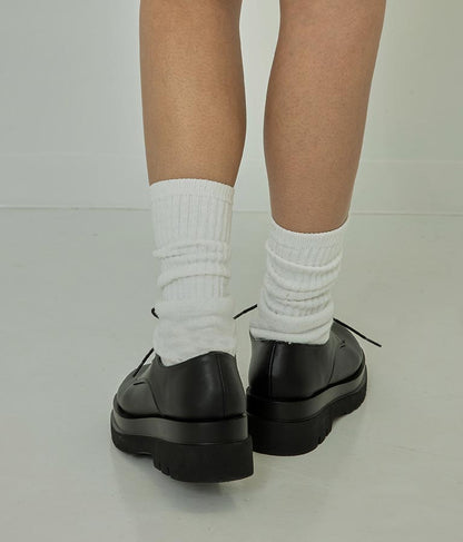 フェイクレザー レースアップ シューズ 799-8413