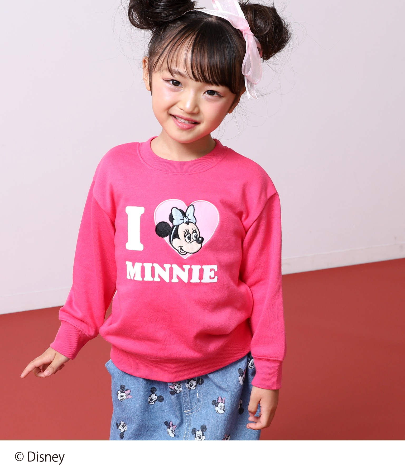 ピンク(110サイズ着用/身長：約112cm)