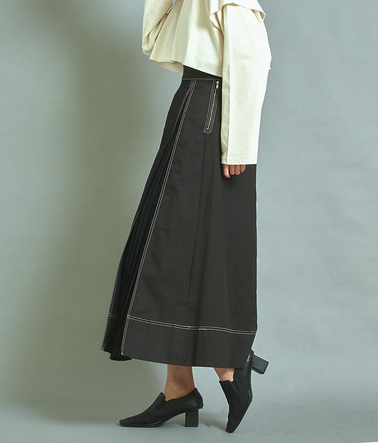 タックプリーツデザインスカート 361-8927
