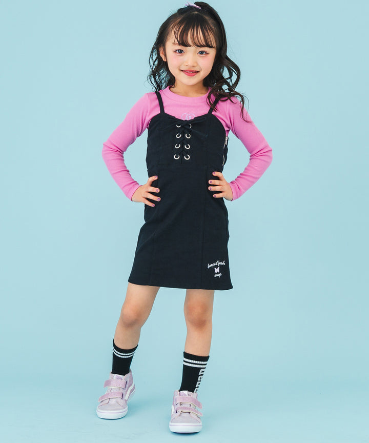 ブラック(110サイズ着用/身長：約113cm)