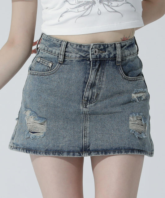 ダメージ ミニスカート 791-9493