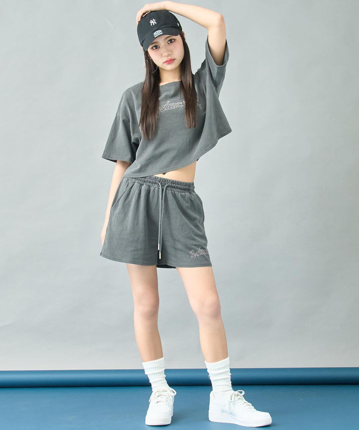 ピグメント ビジュー ロゴ ショートパンツ 792-9264