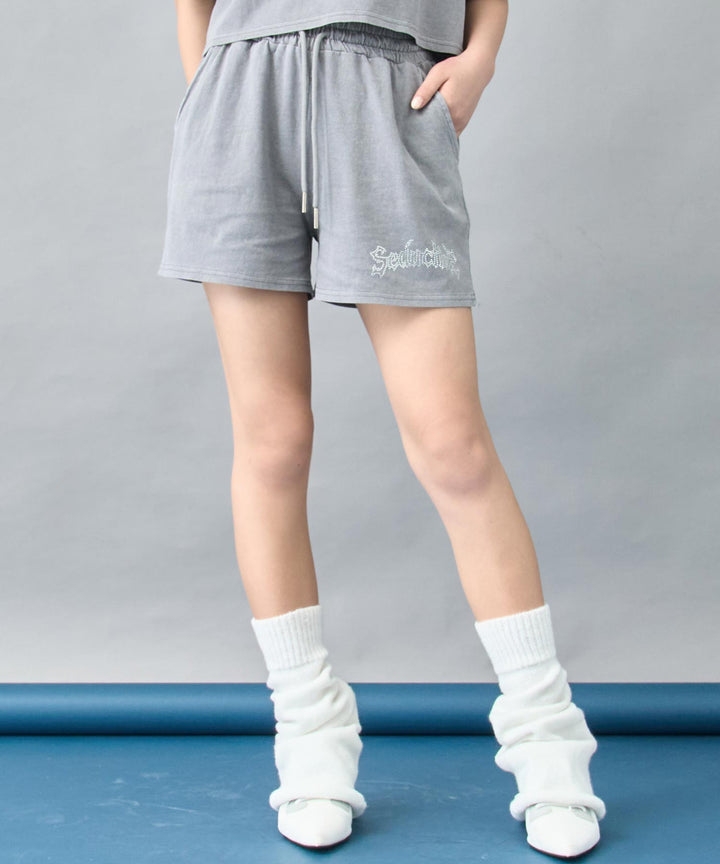 ピグメント ビジュー ロゴ ショートパンツ 792-9264