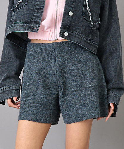 アルパカライク ニット ショート パンツ 792-9398