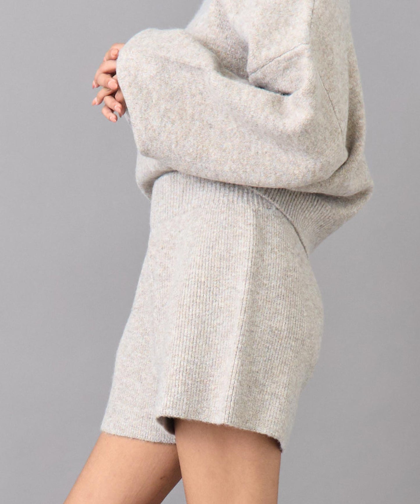 アルパカライク ニット ショート パンツ 792-9398