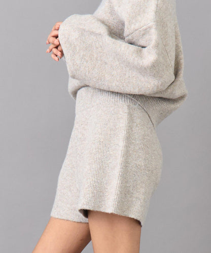 アルパカライク ニット ショート パンツ 792-9398