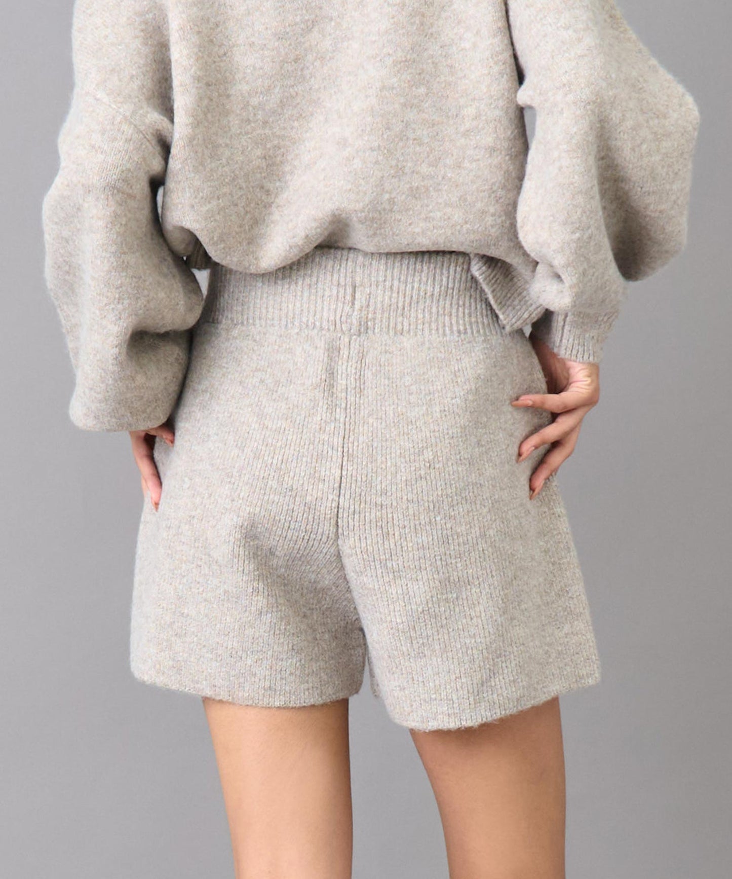 アルパカライク ニット ショート パンツ 792-9398