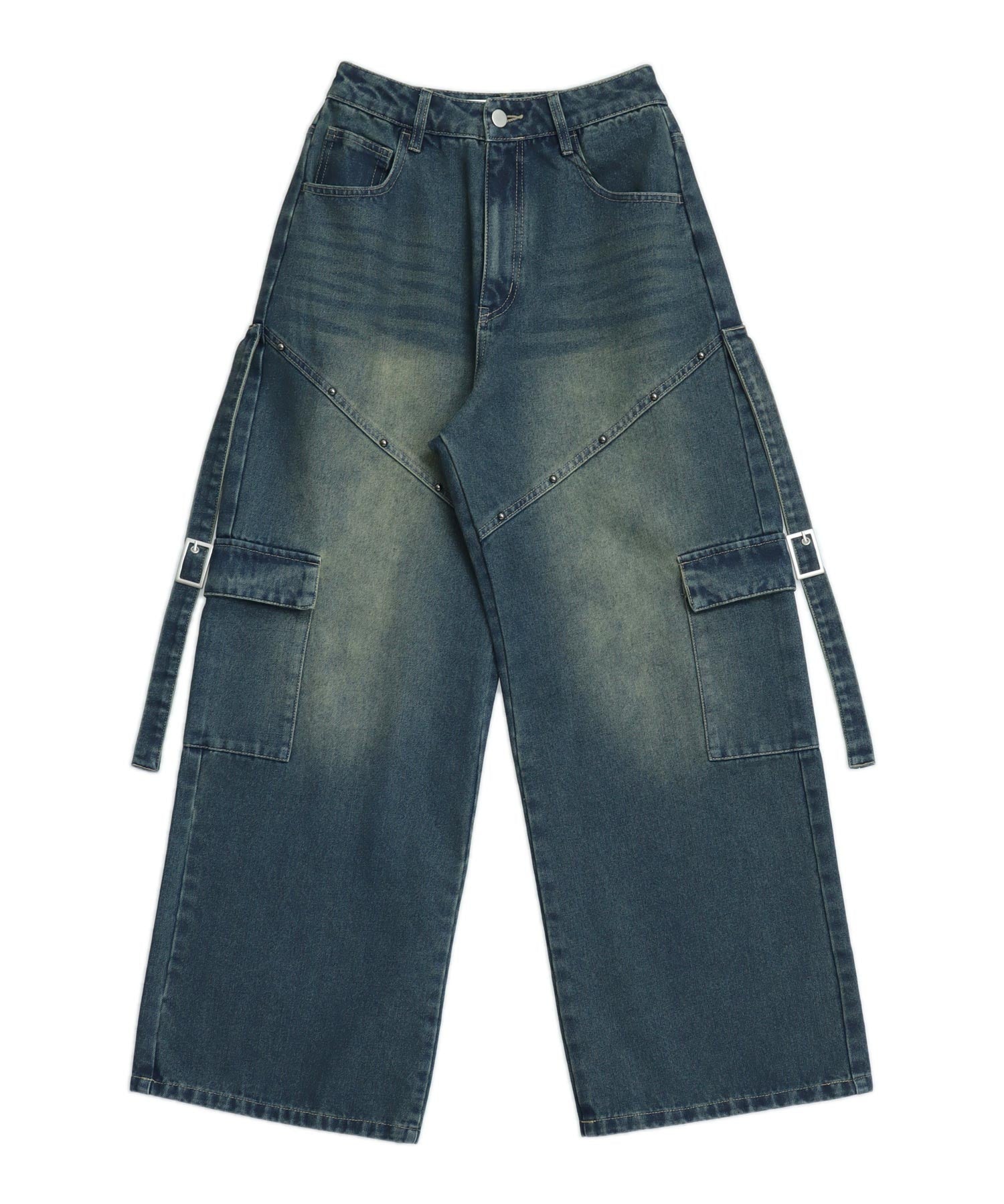 スタッズ デザイン カーゴ デニムパンツ 792-9436 – ANAP オンライン
