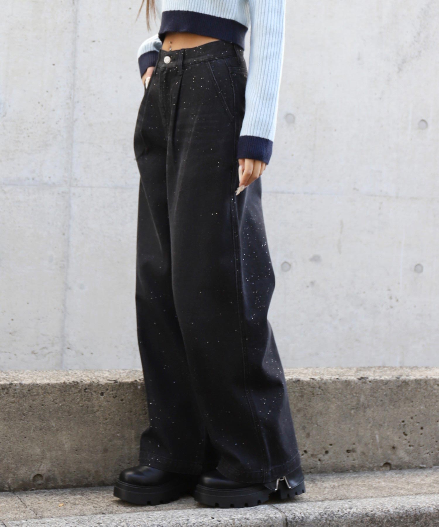 ラメ タック デニム パンツ 792-9437 – ANAP オンラインショップ
