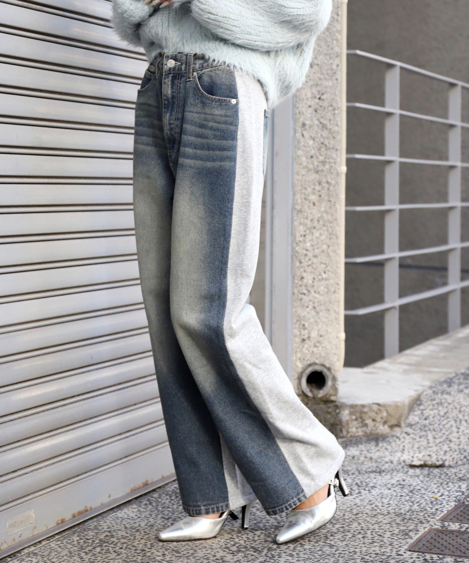 裏毛 切り替え デニムパンツ 792-9442 – ANAP オンラインショップ
