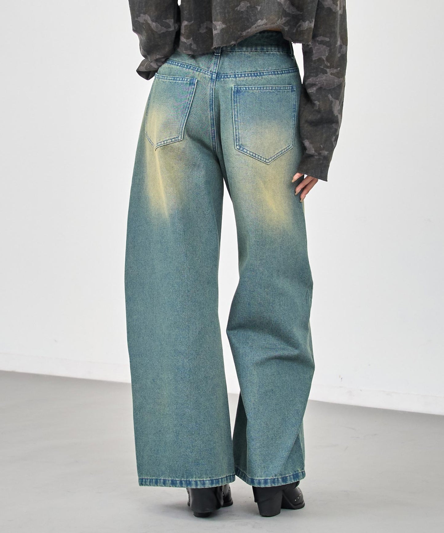 オーバーダイ ボリューム デニムパンツ  792-9443