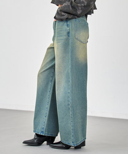オーバーダイ ボリューム デニムパンツ  792-9443