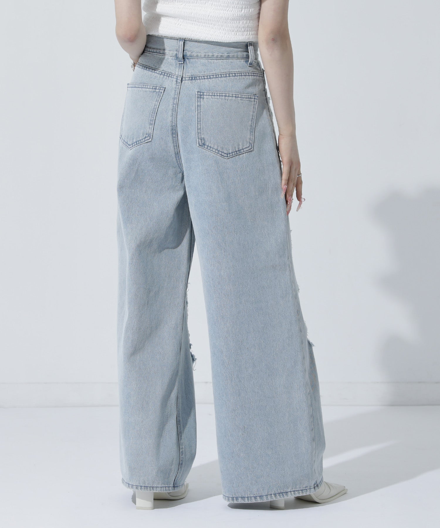 ダメージデニム ワイドパンツ 792-9525 – ANAP オンラインショップ
