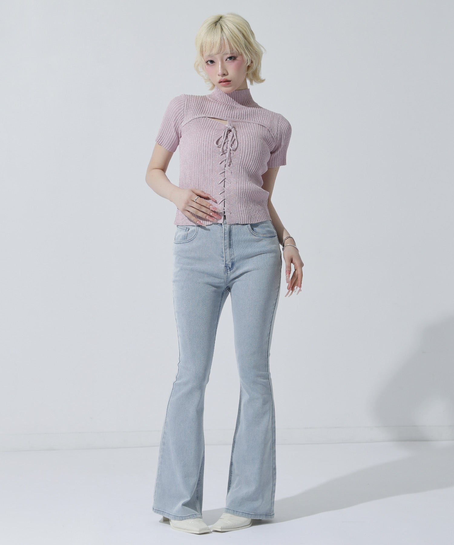 ナチュラルフィット フレアデニムパンツ 792-9526 – ANAP オンライン
