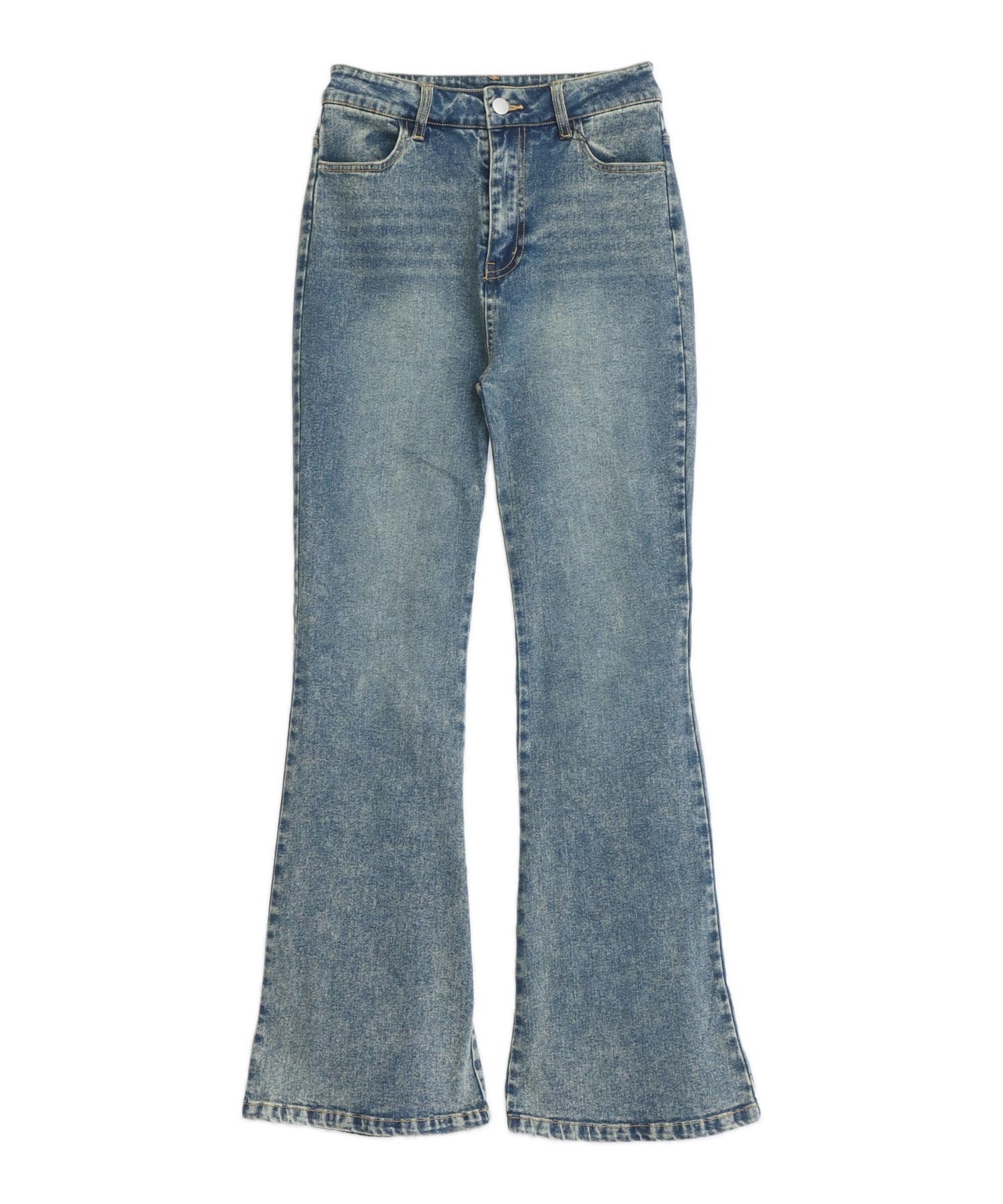 バックレースアップ ストレッチ フレアデニムパンツ 792-9544 – ANAP
