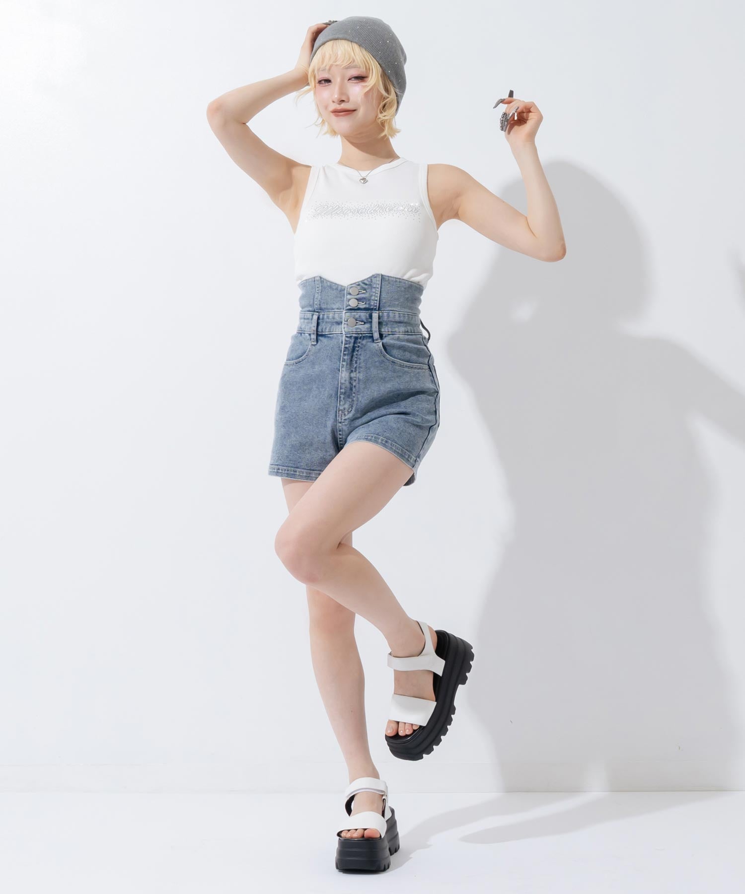 ハイウエスト デニムショートパンツ 792-9546 – ANAP オンラインショップ