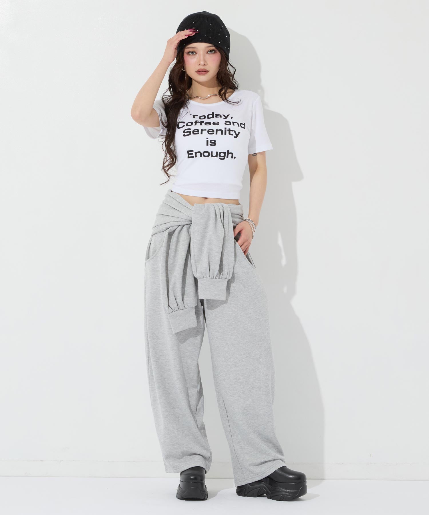 マルチway 袖風ベルト付き コクーン スウェットパンツ 792-9555 – ANAP