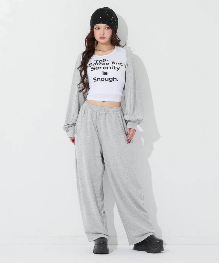マルチway 袖風ベルト付き コクーン スウェットパンツ 792-9555