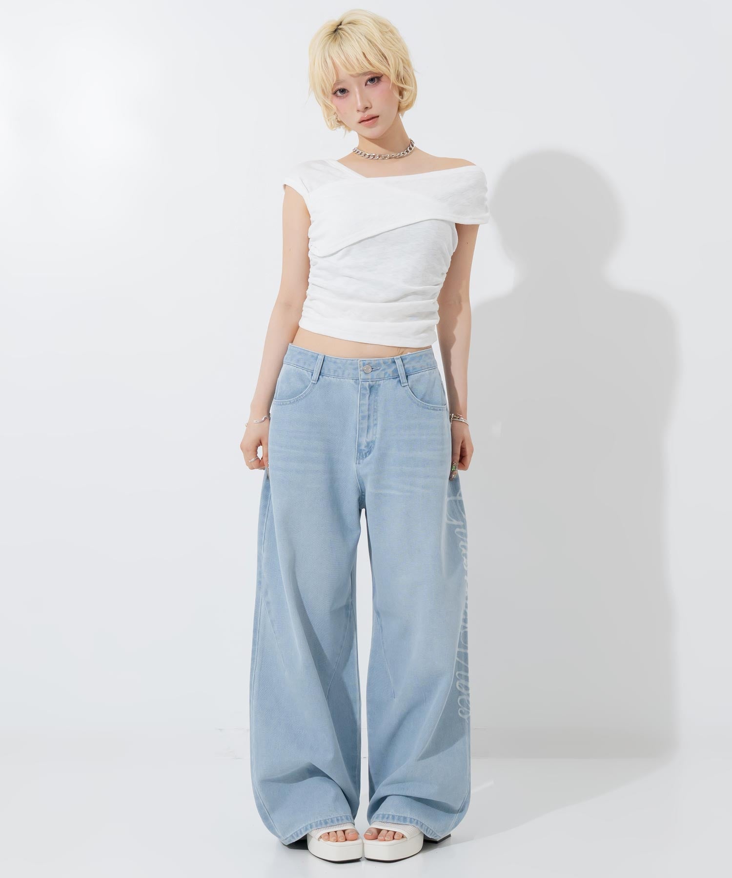 抜染プリント デニムワイドパンツ 792-9563 – ANAP オンラインショップ