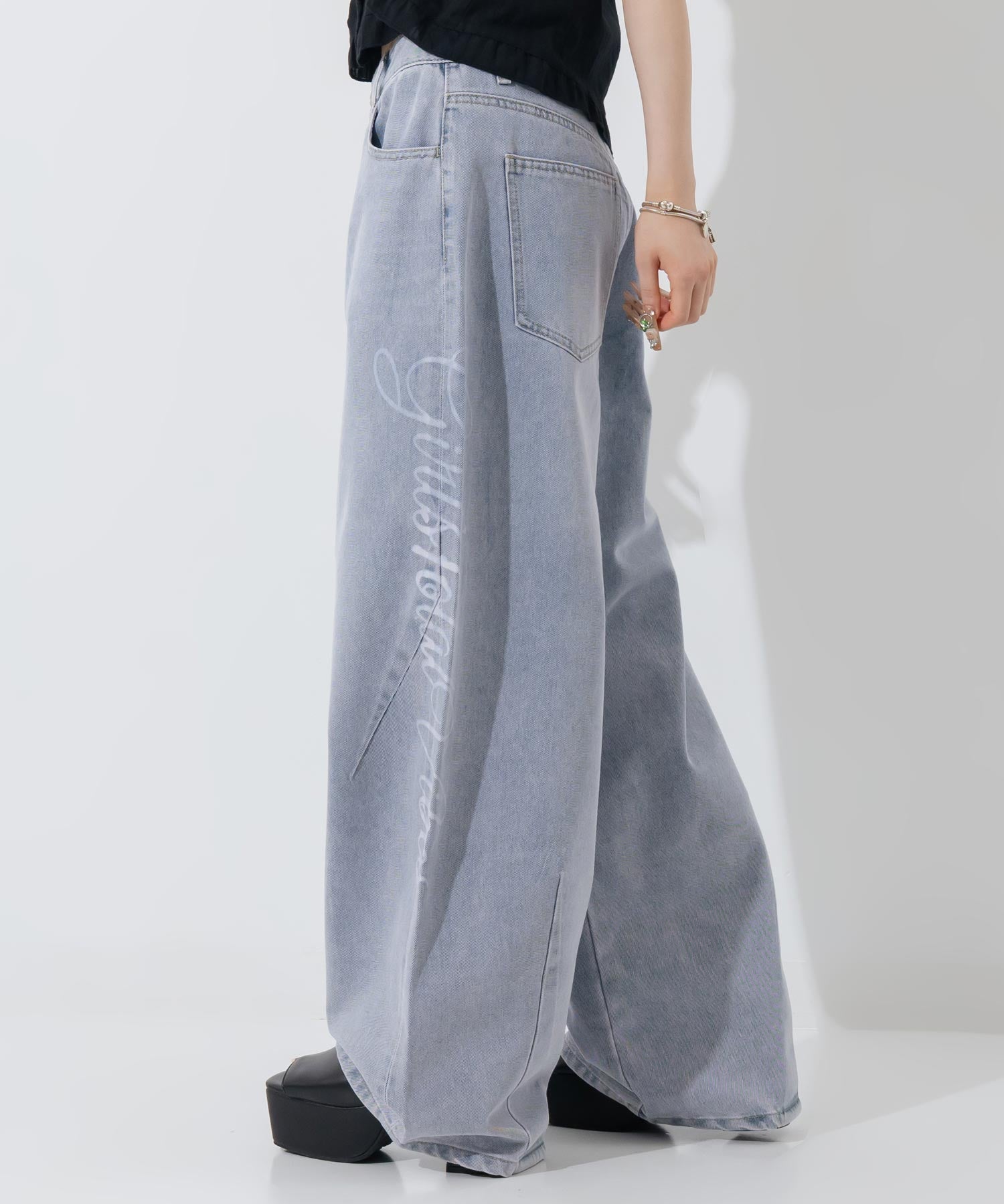 抜染プリント デニムワイドパンツ 792-9563 – ANAP オンラインショップ
