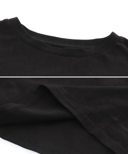 メタリック 箔 プリント × カラー ロゴ オーバー サイズ Tシャツ 793-9227