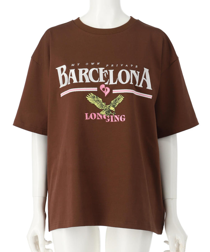BARCELONA イーグル 刺繍ロゴ Tシャツ 793-9235