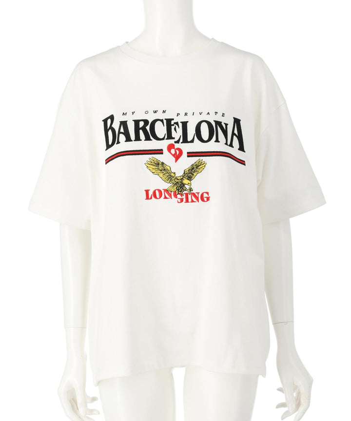 BARCELONA イーグル 刺繍ロゴ Tシャツ 793-9235