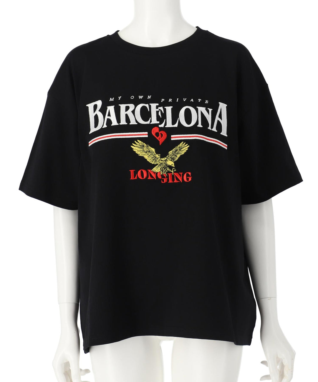 BARCELONA イーグル 刺繍ロゴ Tシャツ 793-9235