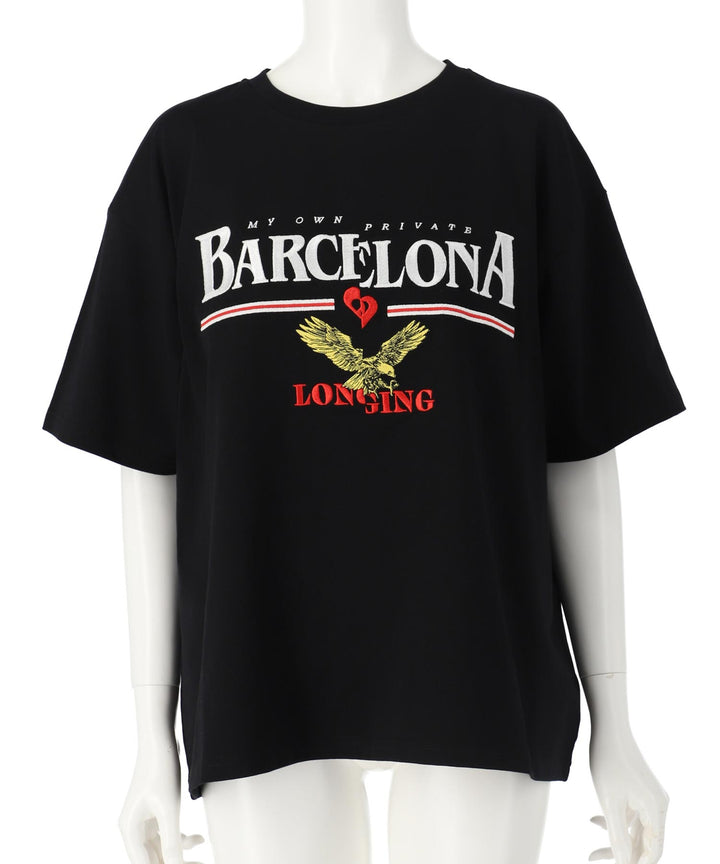 BARCELONA イーグル 刺繍ロゴ Tシャツ 793-9235