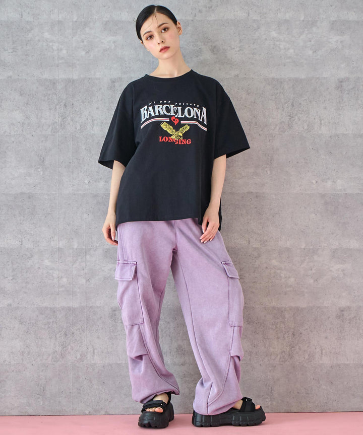 BARCELONA イーグル 刺繍ロゴ Tシャツ 793-9235