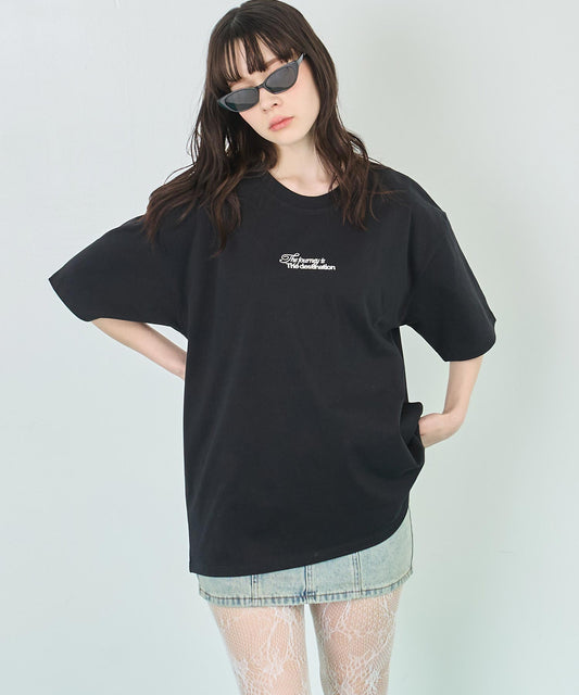 メッセージ ロゴ ビッグ Tシャツ 793-9236