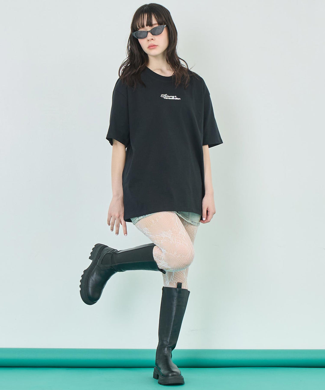 メッセージ ロゴ ビッグ Tシャツ 793-9236