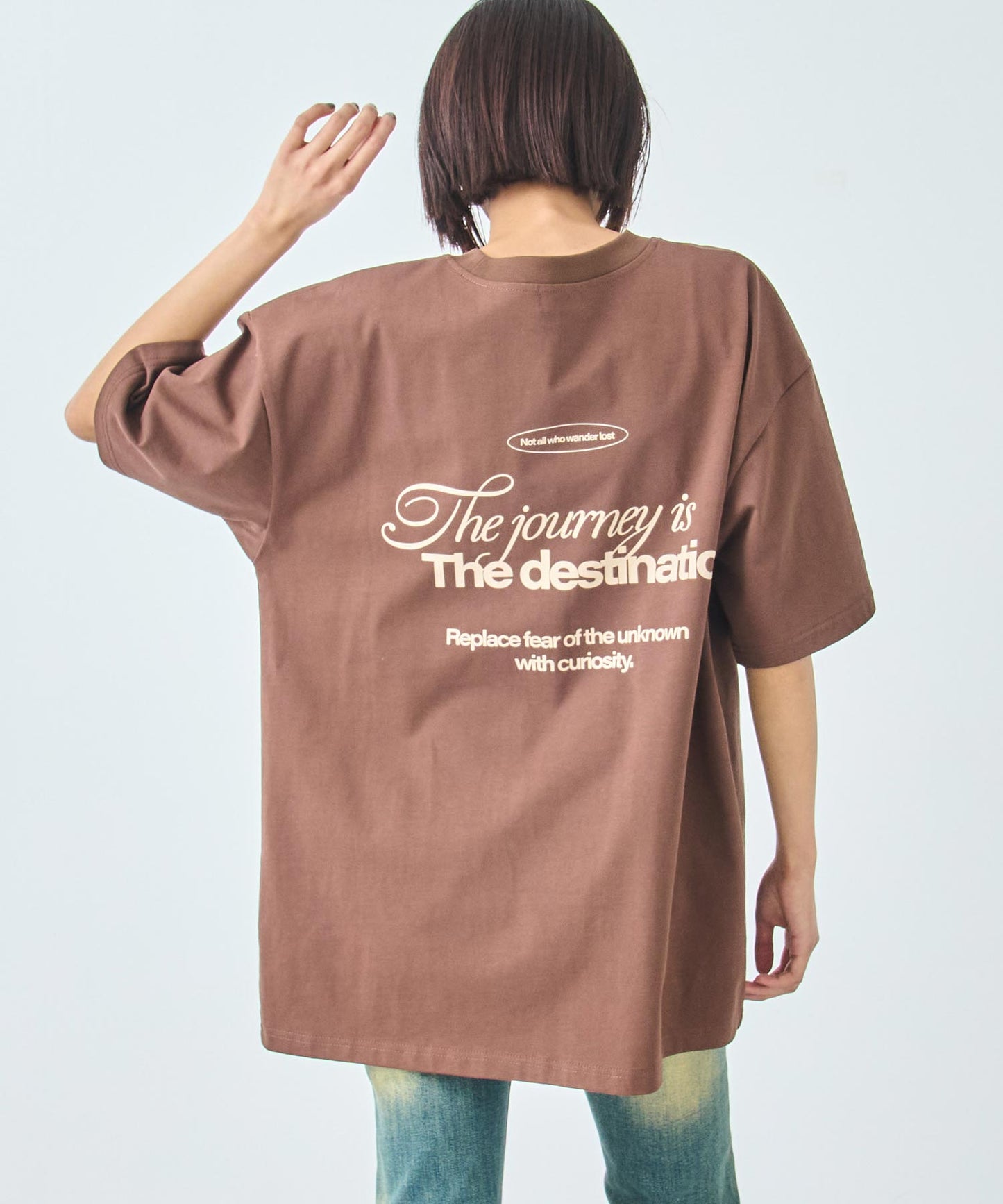 メッセージ ロゴ ビッグ Tシャツ 793-9236