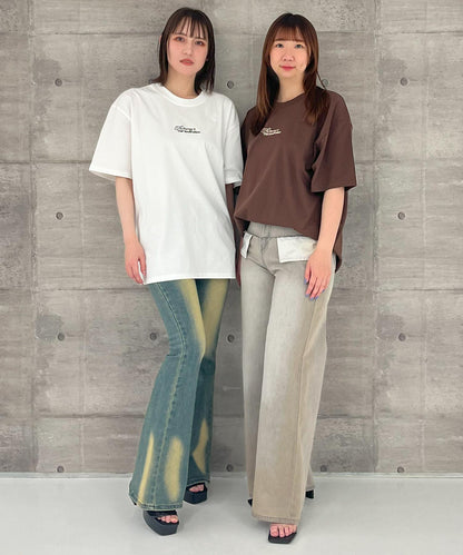 メッセージ ロゴ ビッグ Tシャツ 793-9236