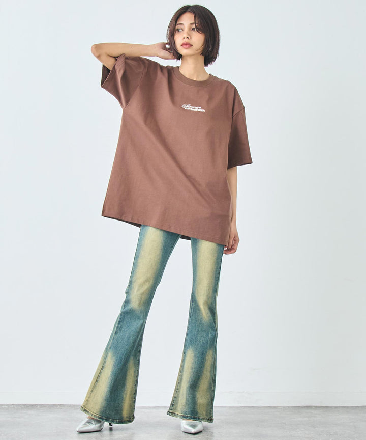メッセージ ロゴ ビッグ Tシャツ 793-9236