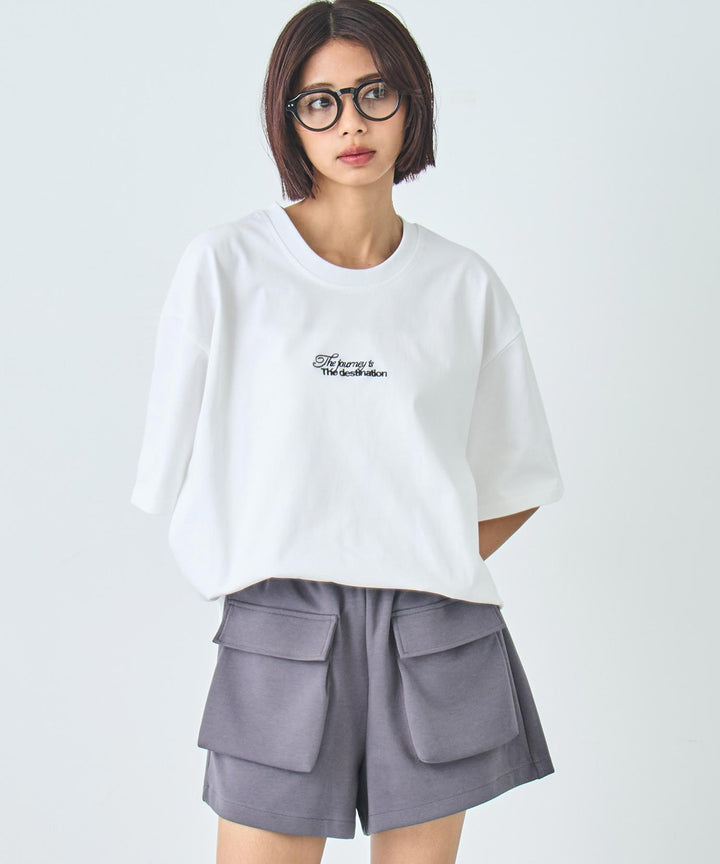 メッセージ ロゴ ビッグ Tシャツ 793-9236