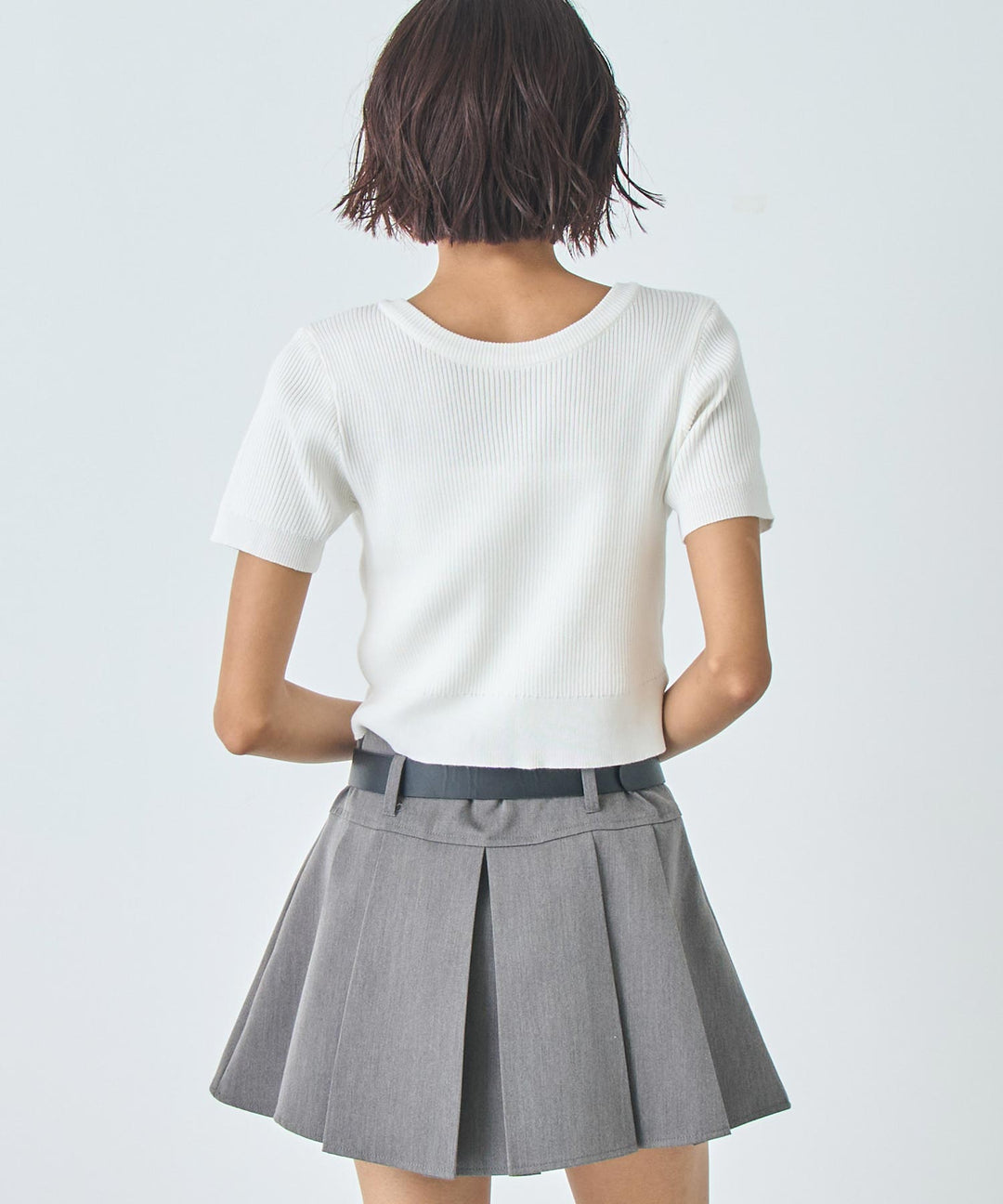 2WAY リボン リブ Tシャツ トップス 793-9239