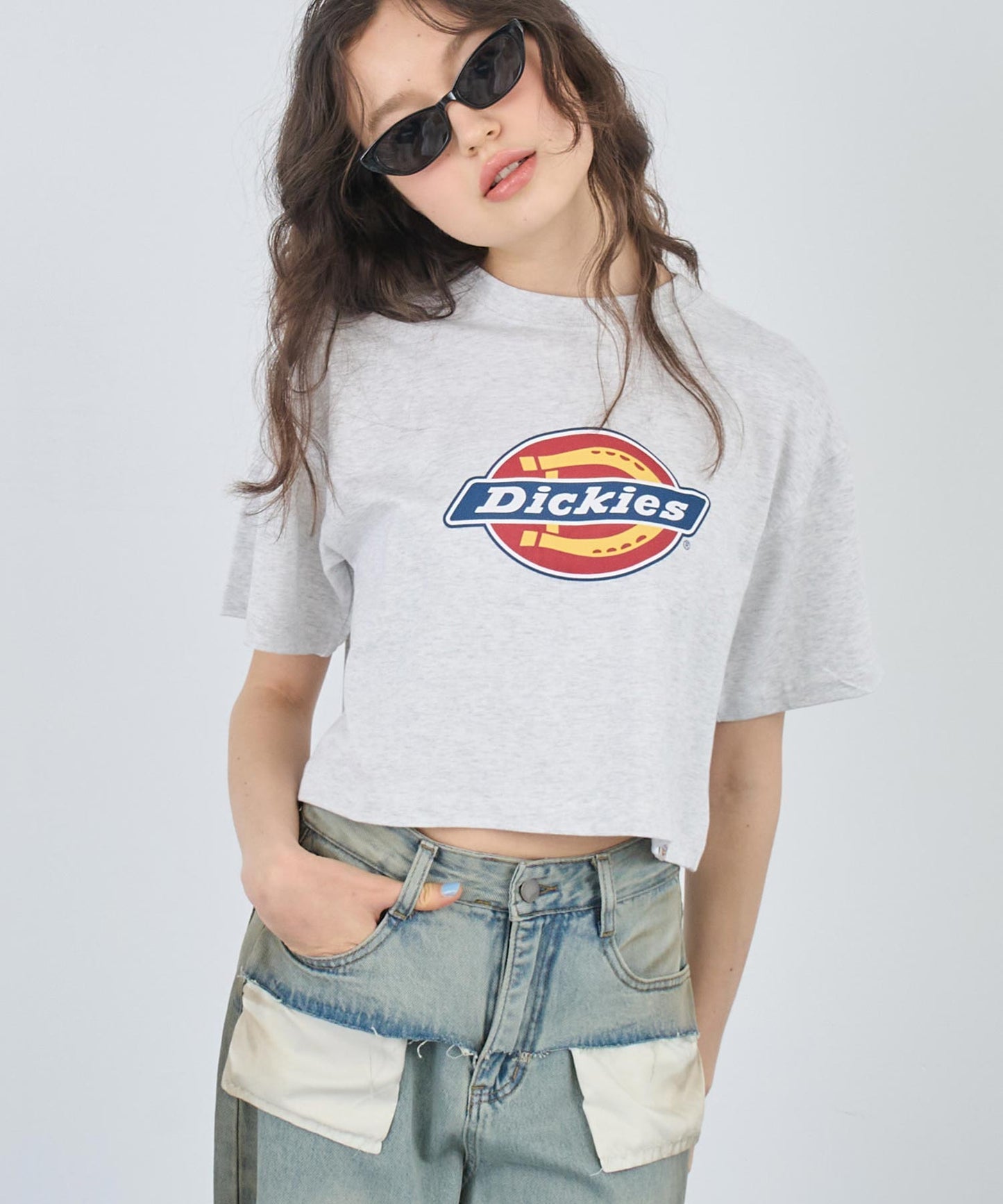 【Dickies】クロップド Tシャツ 793-9250